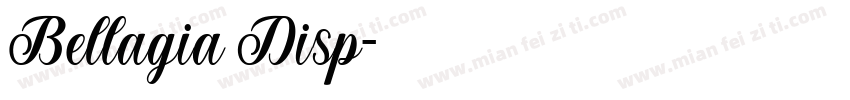 Bellagia Disp字体转换